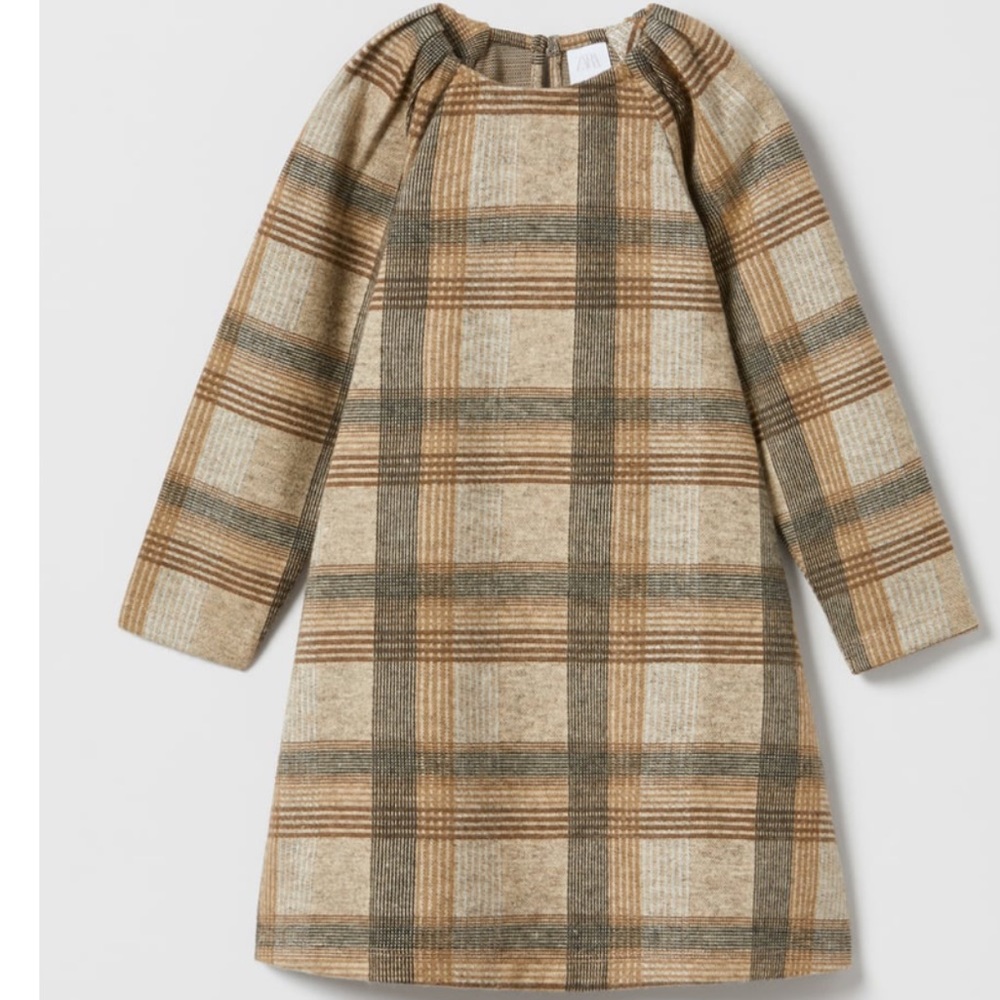 Zara girls plaid dress